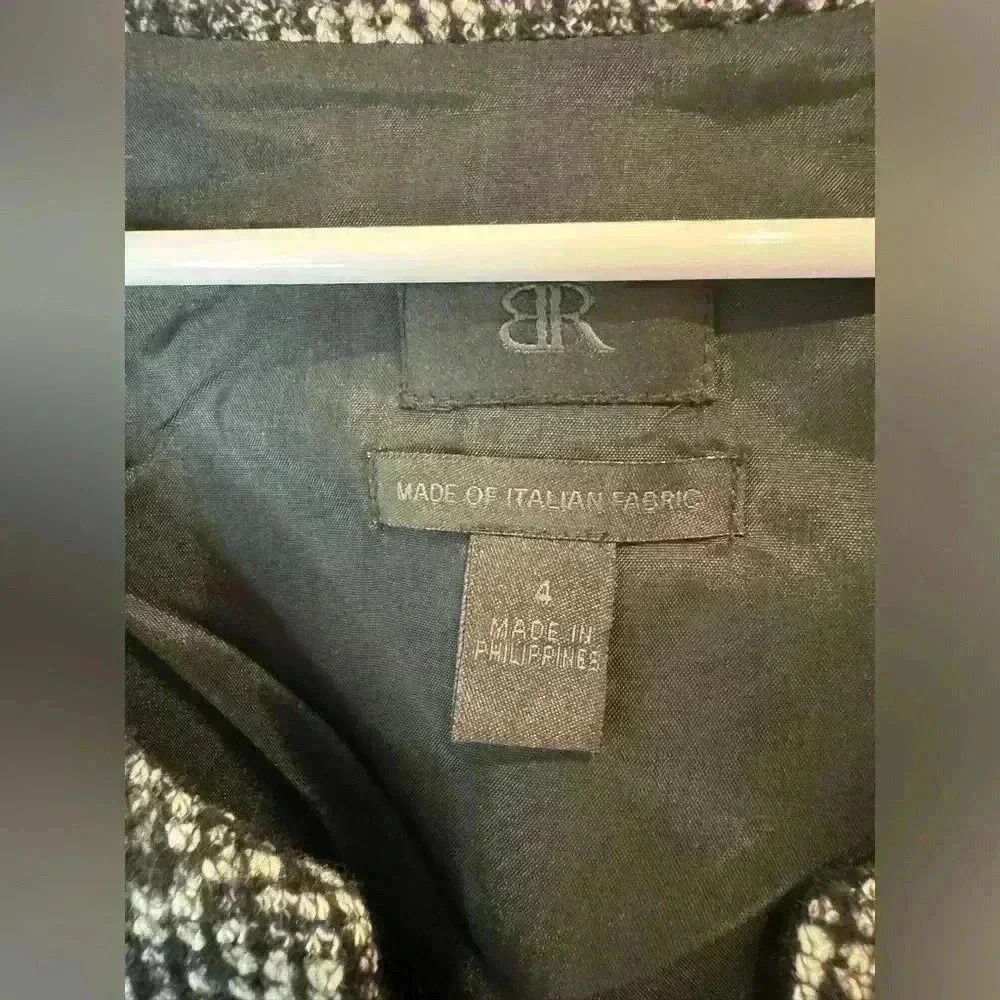 Banana Republic Women’s Vintage Italian Quality Tweed Wool Blazer Size 4 - Picture 3 of 8